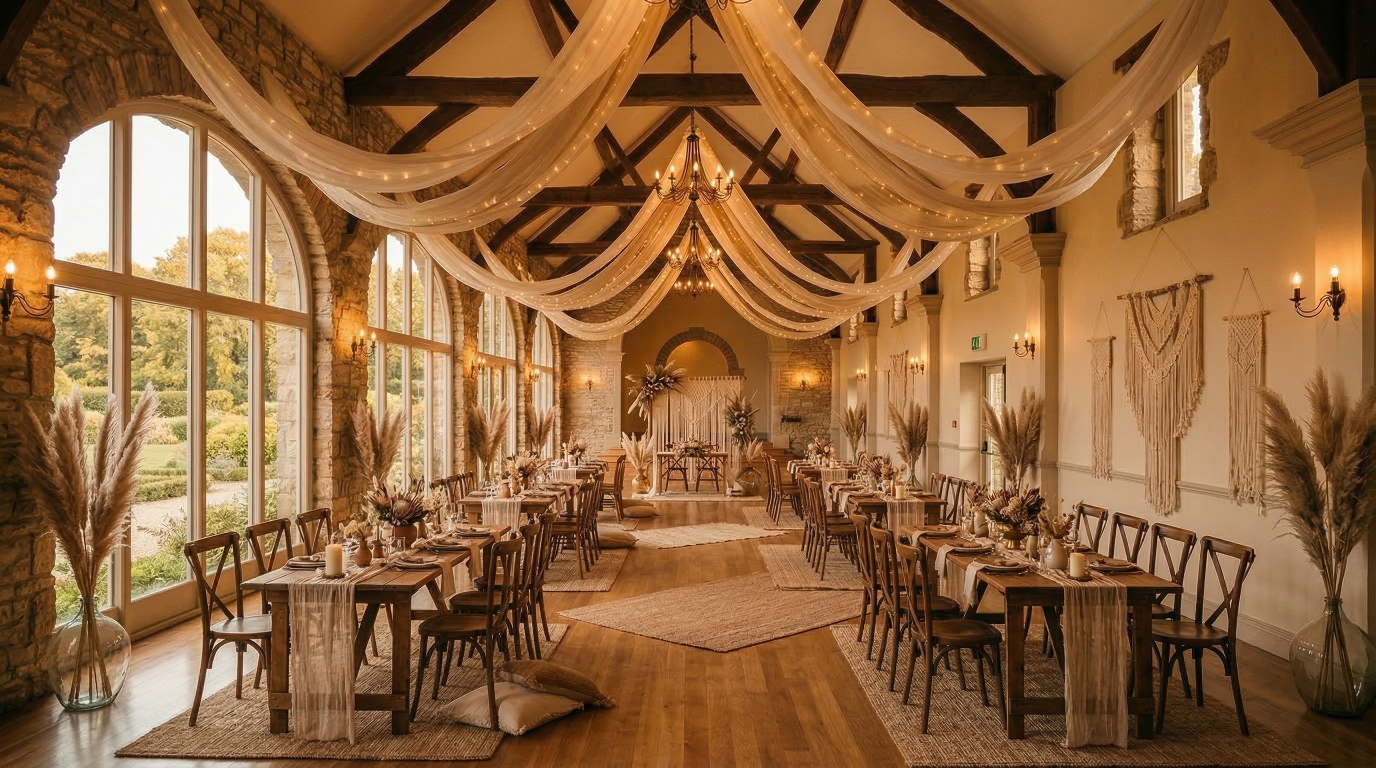 Bohemian wedding style visualization