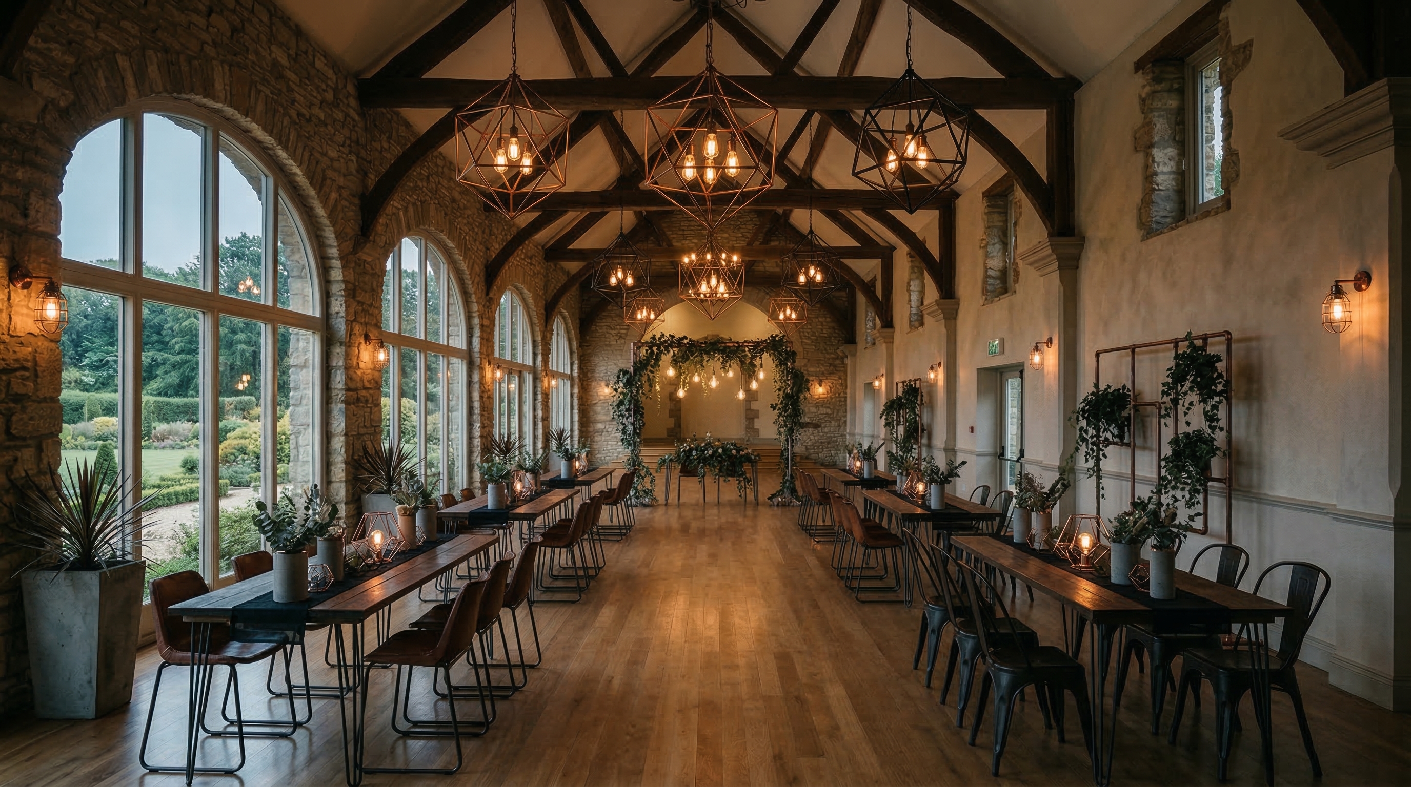 Industrial wedding style visualization