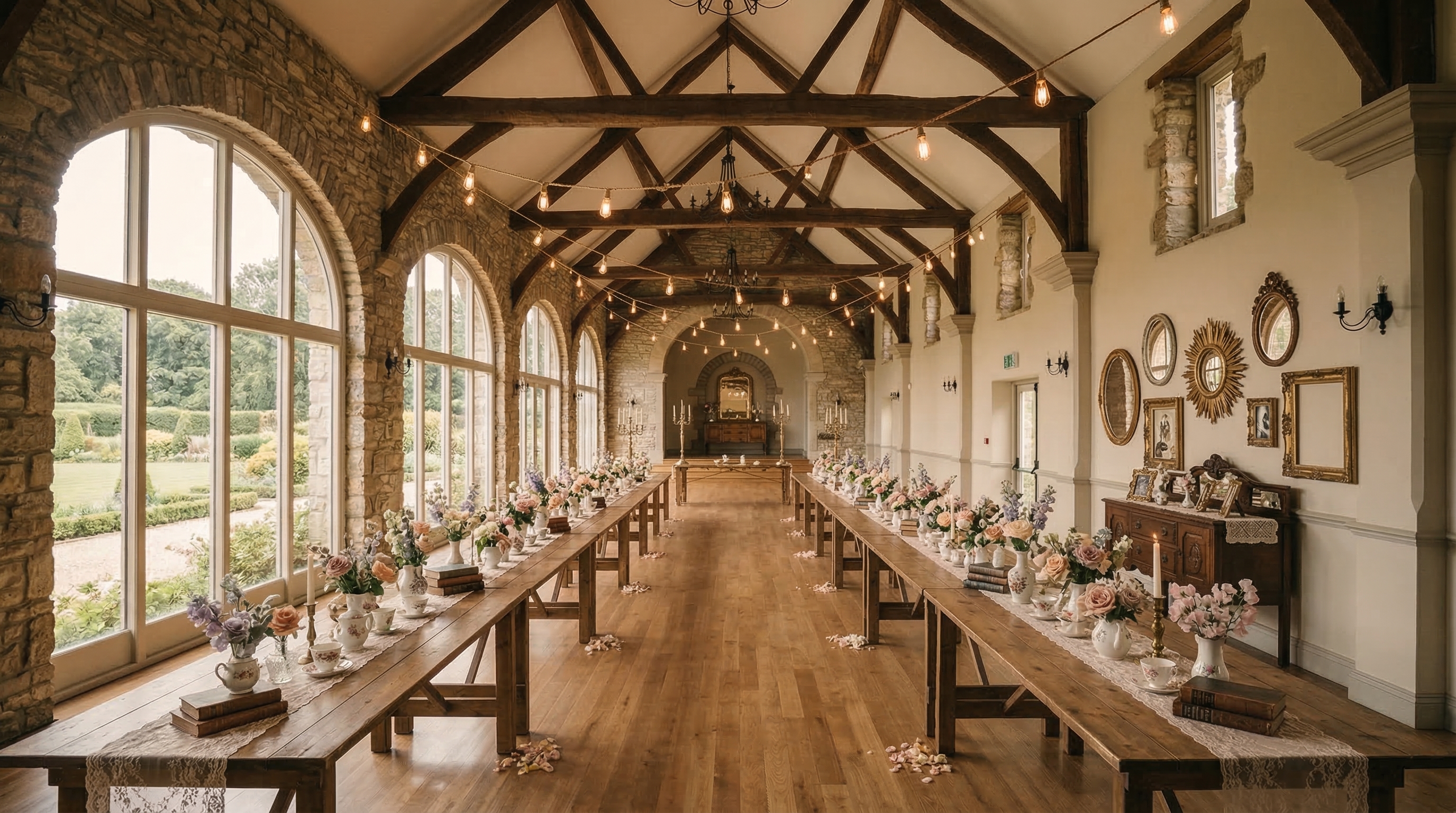 Vintage wedding style visualization